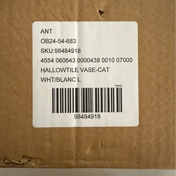 Anthropologie Bistro Tile Black Cat Vase - BRAND NEW - Picture 4 of 4